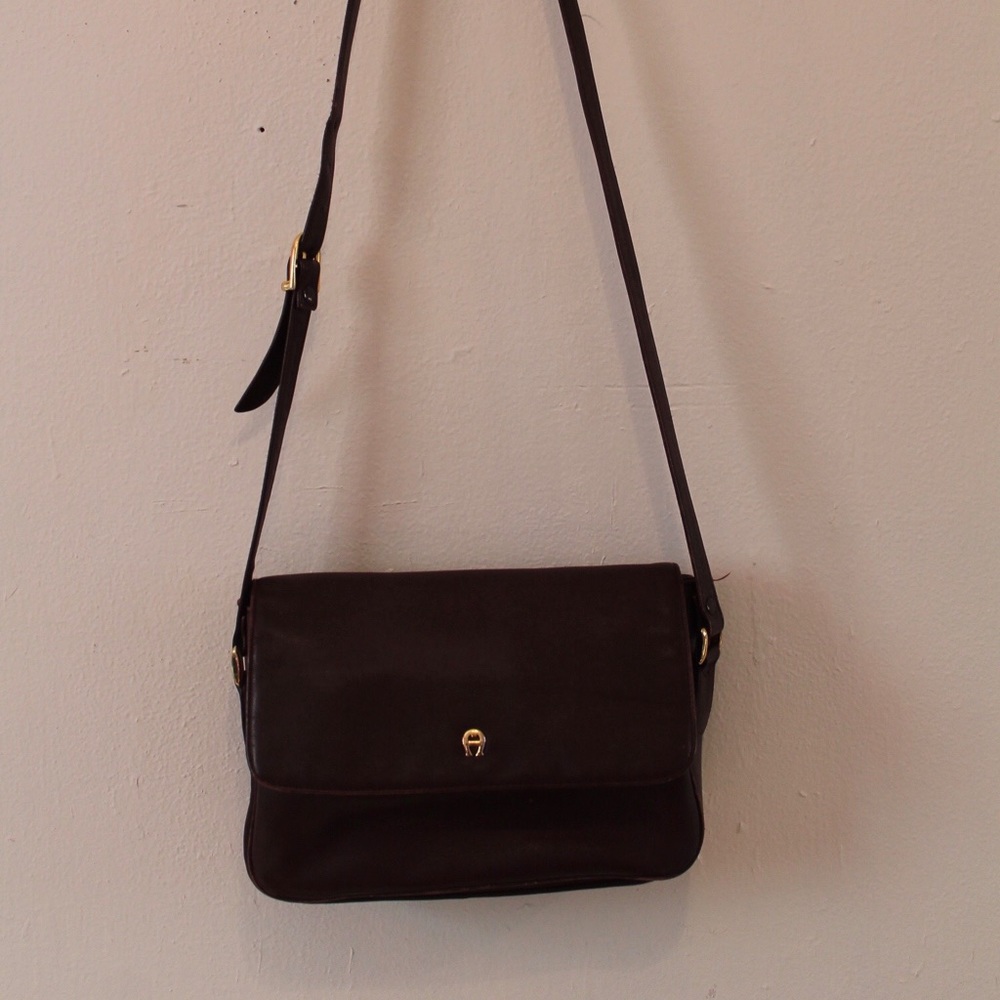 Etienne Aigner Red Leather Crossbody - Picture 2 of 5